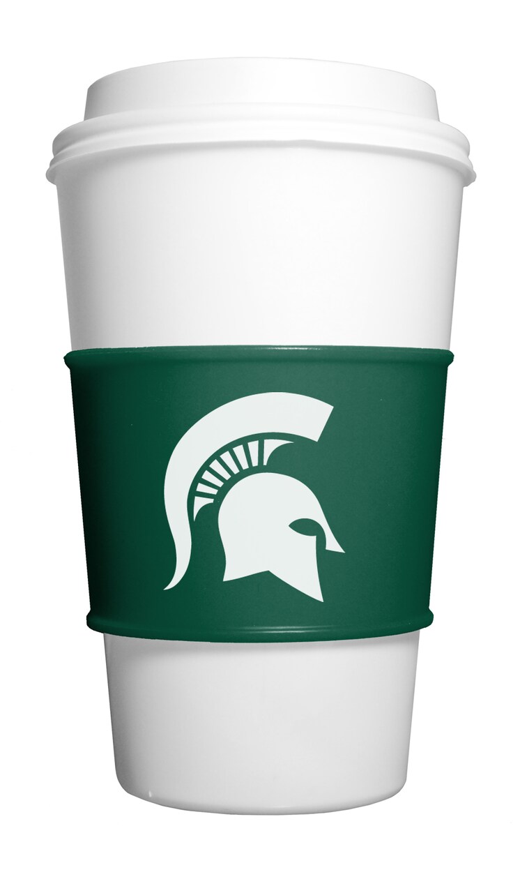 MasterPieces Game Day FanPans - NCAA Michigan State Spartans - Team Logo Silicone Cup Sleeve, Dishwasheer Safe